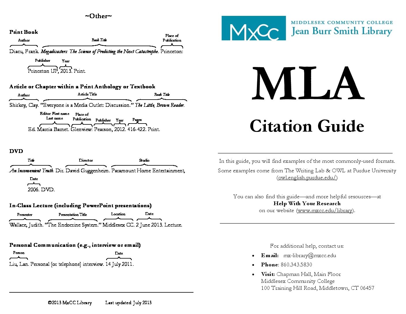 mla citation guidelines