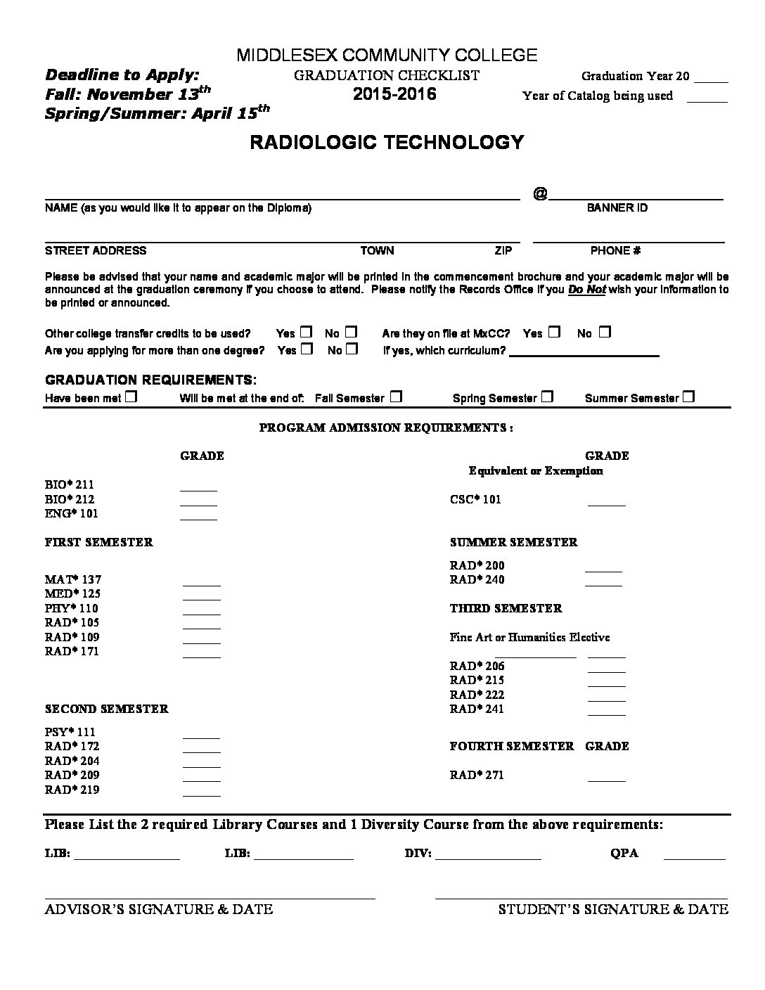 Radiologic Technology Associate Degree Ct State Middlesex