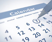 calendar. Link to academic calendar page