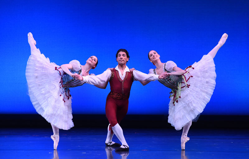 three ballet dancers