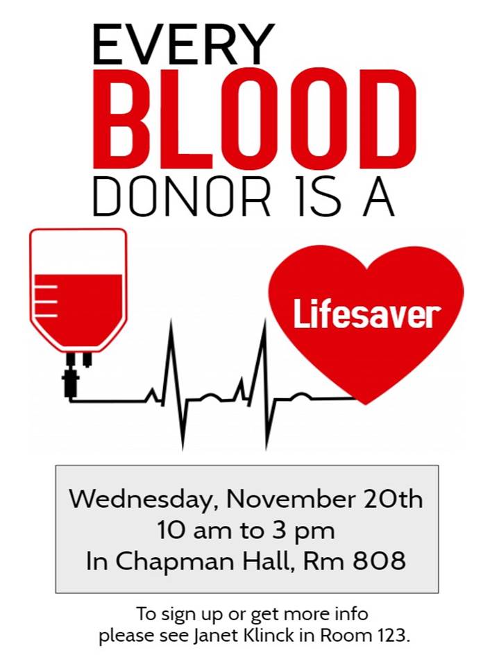 blood donor flyer