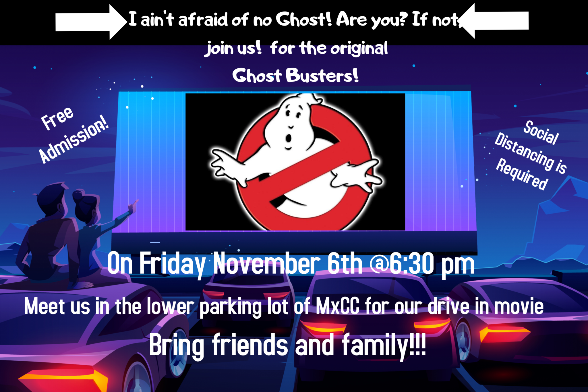 ghostbusters flyer. Details below