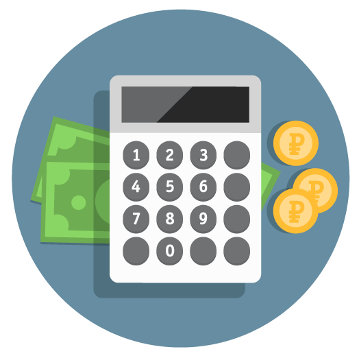 calculator and money illustration
