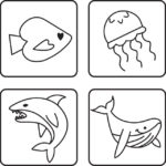 icon design sea creatures