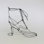 metal sculpture shoe