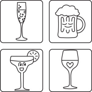 icon design alcoholic beverages
