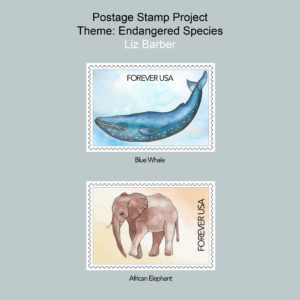 endangered species postage stamps design