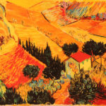 landscape in style of van gogh