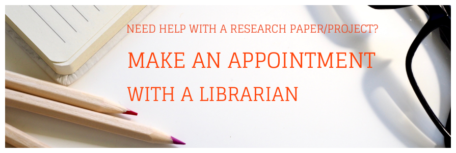 Make an appointment with a librarian
