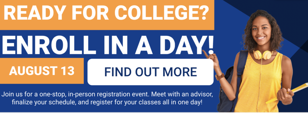 Join us on August 13 to enroll in a day!