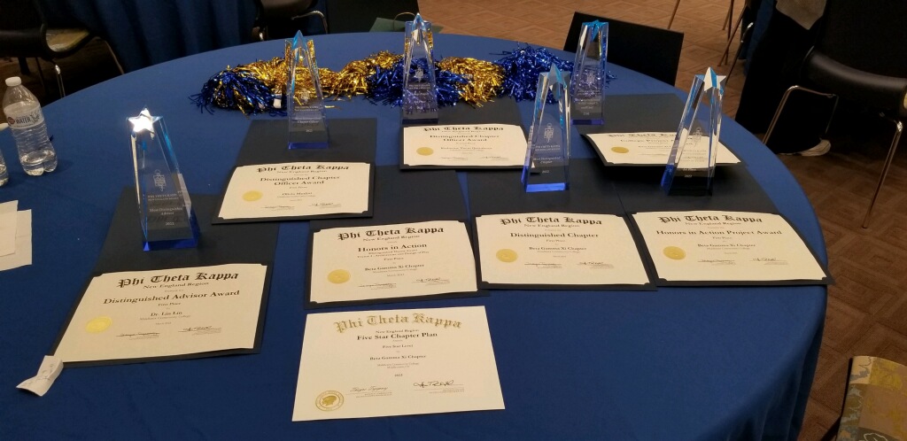 awards on table